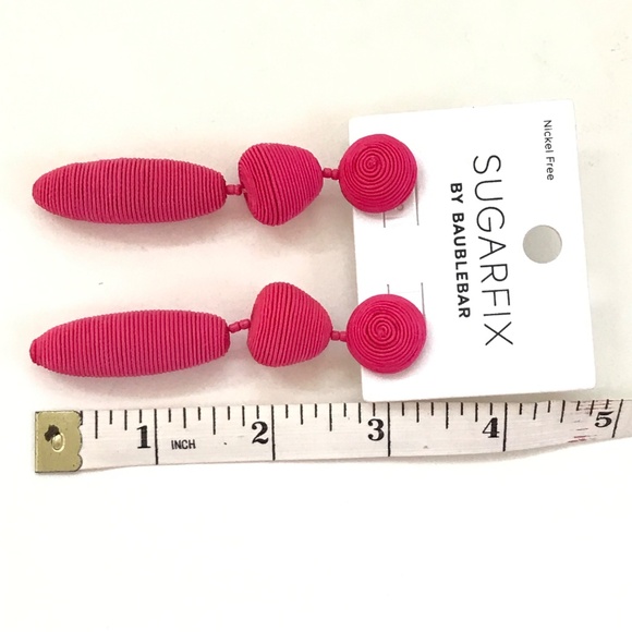 SUGARFIX By BAUBLEBAR Pink Earrings Dangle Drop Nickel Free - Picture 5 of 7